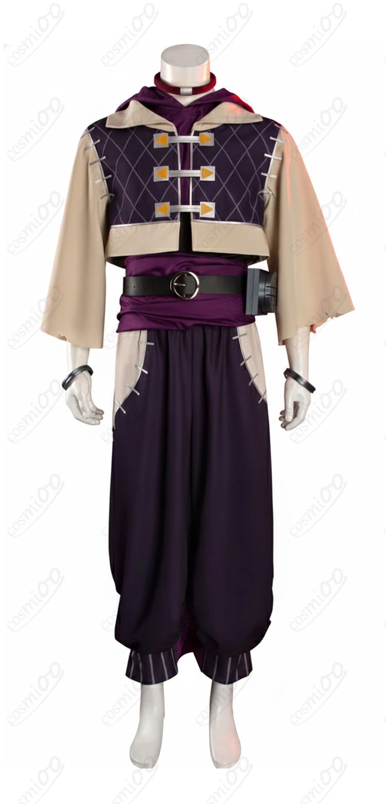 ジャバー・ウォンガー コスプレ衣装の正面全体。コートのラインとフロントディテールを確認できる画像