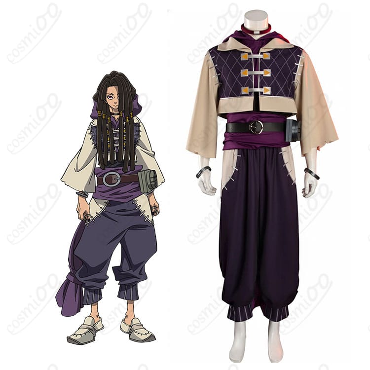 ジャバー・ウォンガーのコスプレ衣装を着用したモデルの全身イメージ。コートと小物のスタイリング例が分かる写真