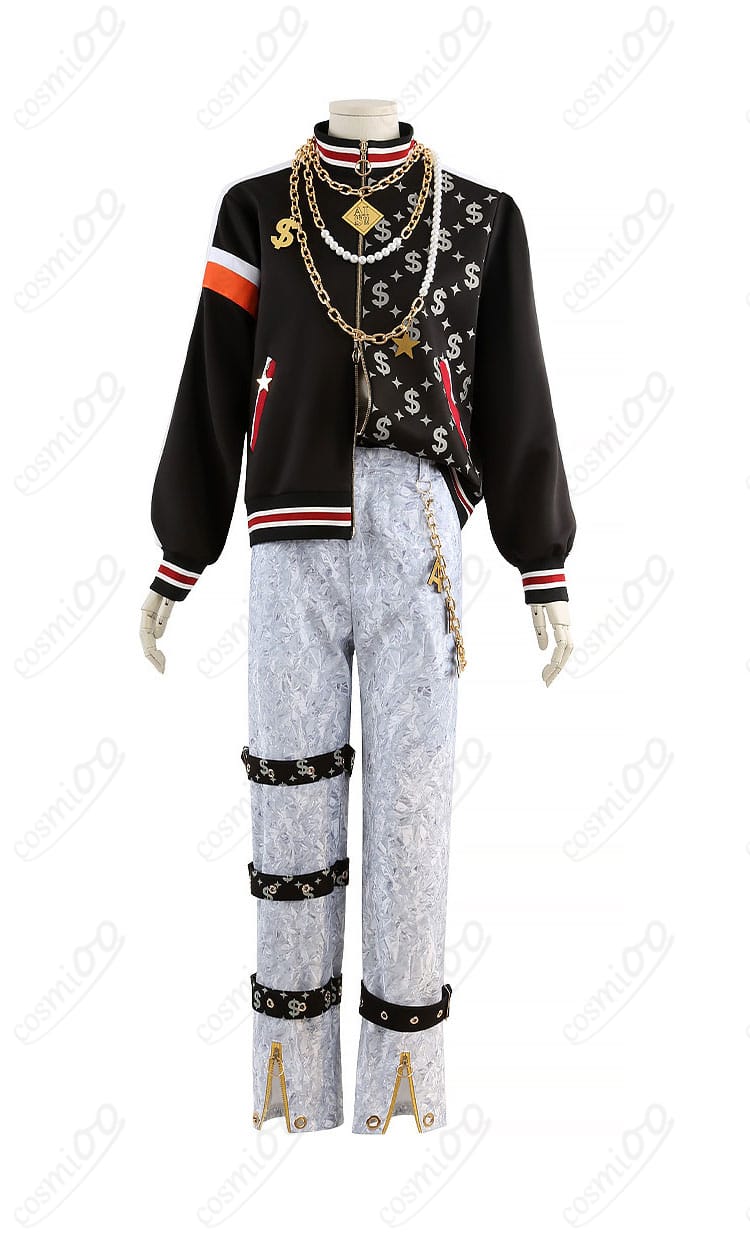 衣装正面のディスプレイ画像｜ロングコートとインナーのシルエットが分かる正面ビュー