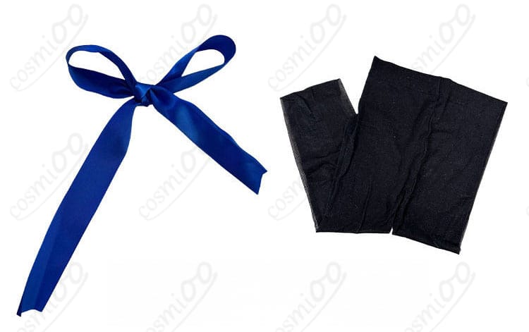 セイバー私服(冬)コスプレの付属アクセサリー詳細。靴下や細部パーツの近接画像