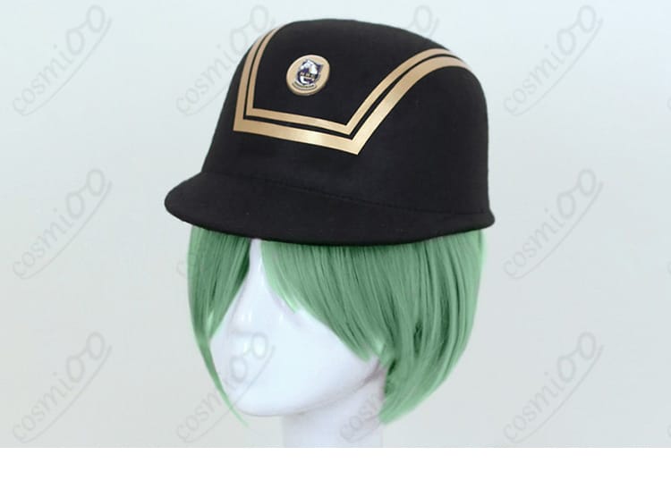 帽子全体のディテール。つばのカーブとクラウン形状。