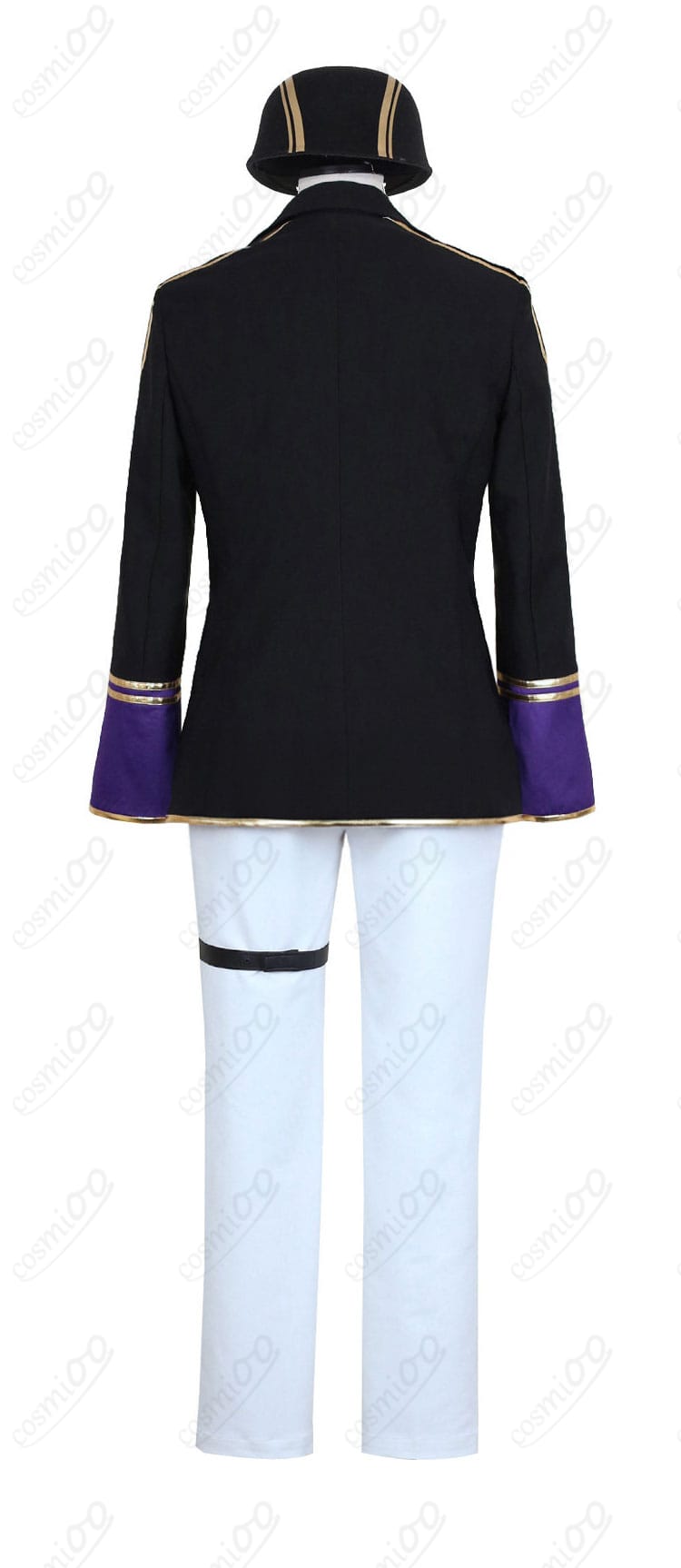 クラブ・ウェア衣装の背面デザインと裾のライン