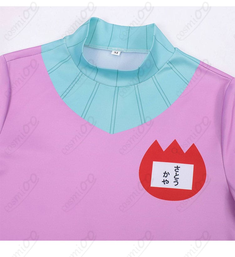 カヤ衣装の襟元装飾と縫製の接写ディテール