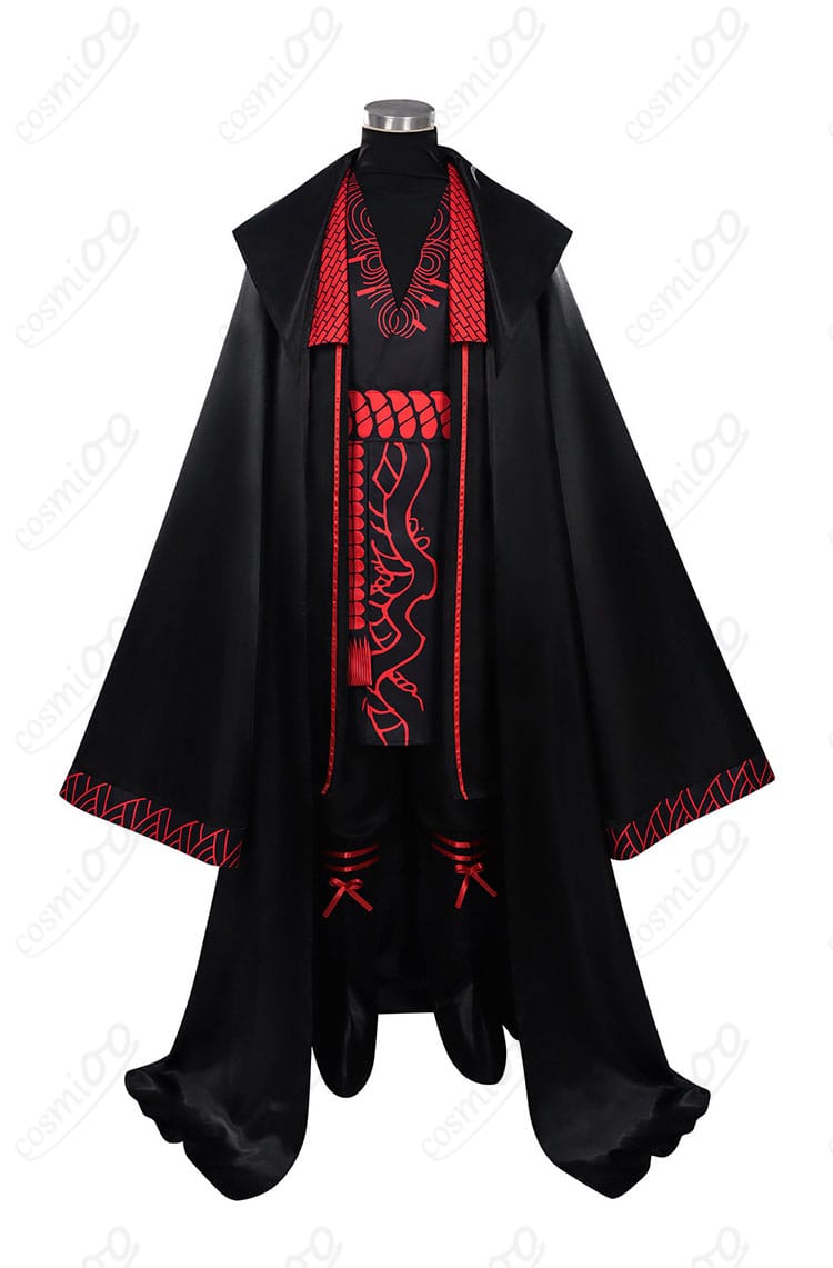 ジア・チォウ衣装の正面全体カット(コートと装飾の配置)