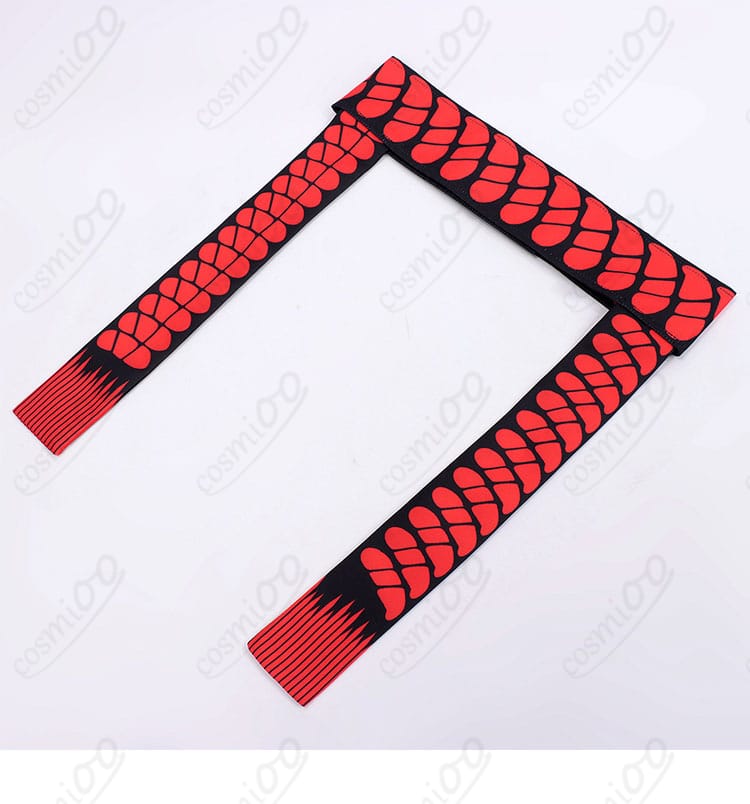 スカーフ・ネクタイ風の襟元アクセントディテール