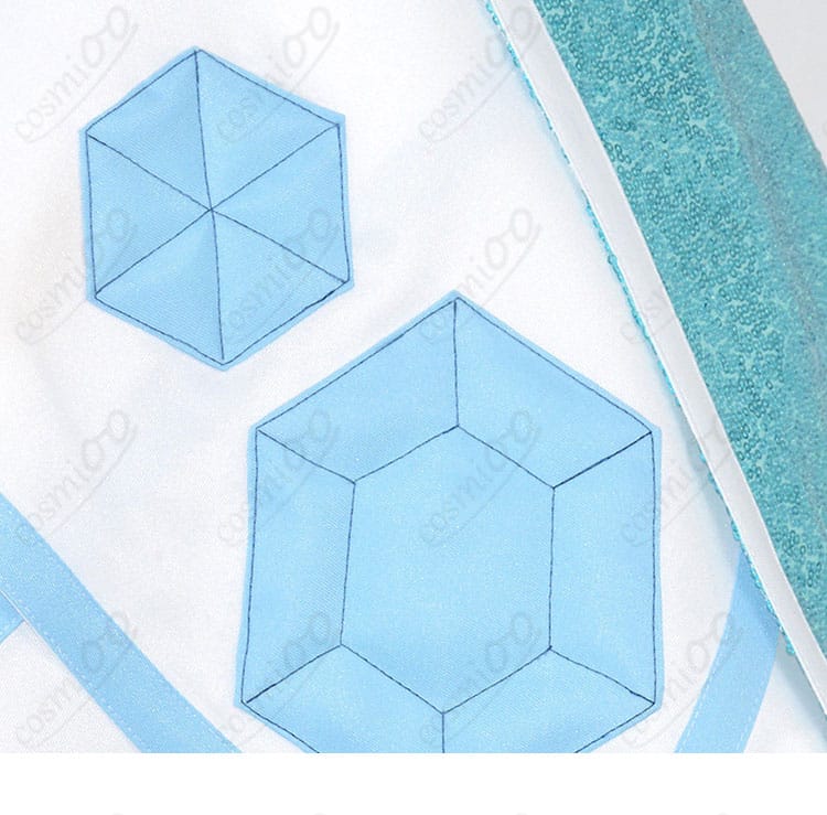 六角形モチーフの装飾ディテール。柄の再現度とエッジの処理を示す近接画像。