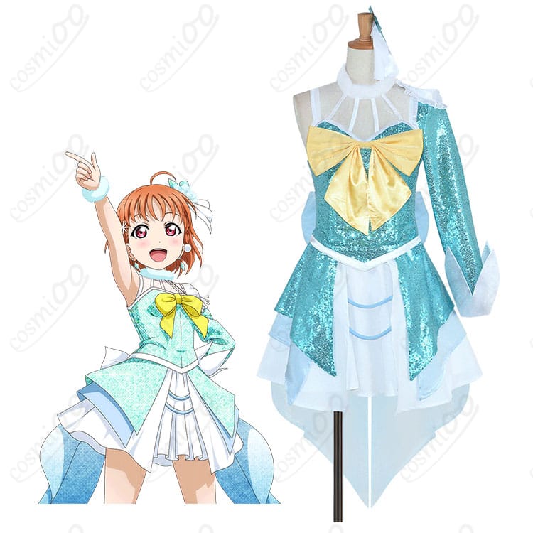 高海千歌「みんなのパワー」衣装を着用したモデルの全身イメージ