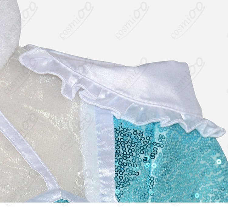 肩と袖の装飾アップ（パフスリーブの形と縁取り）