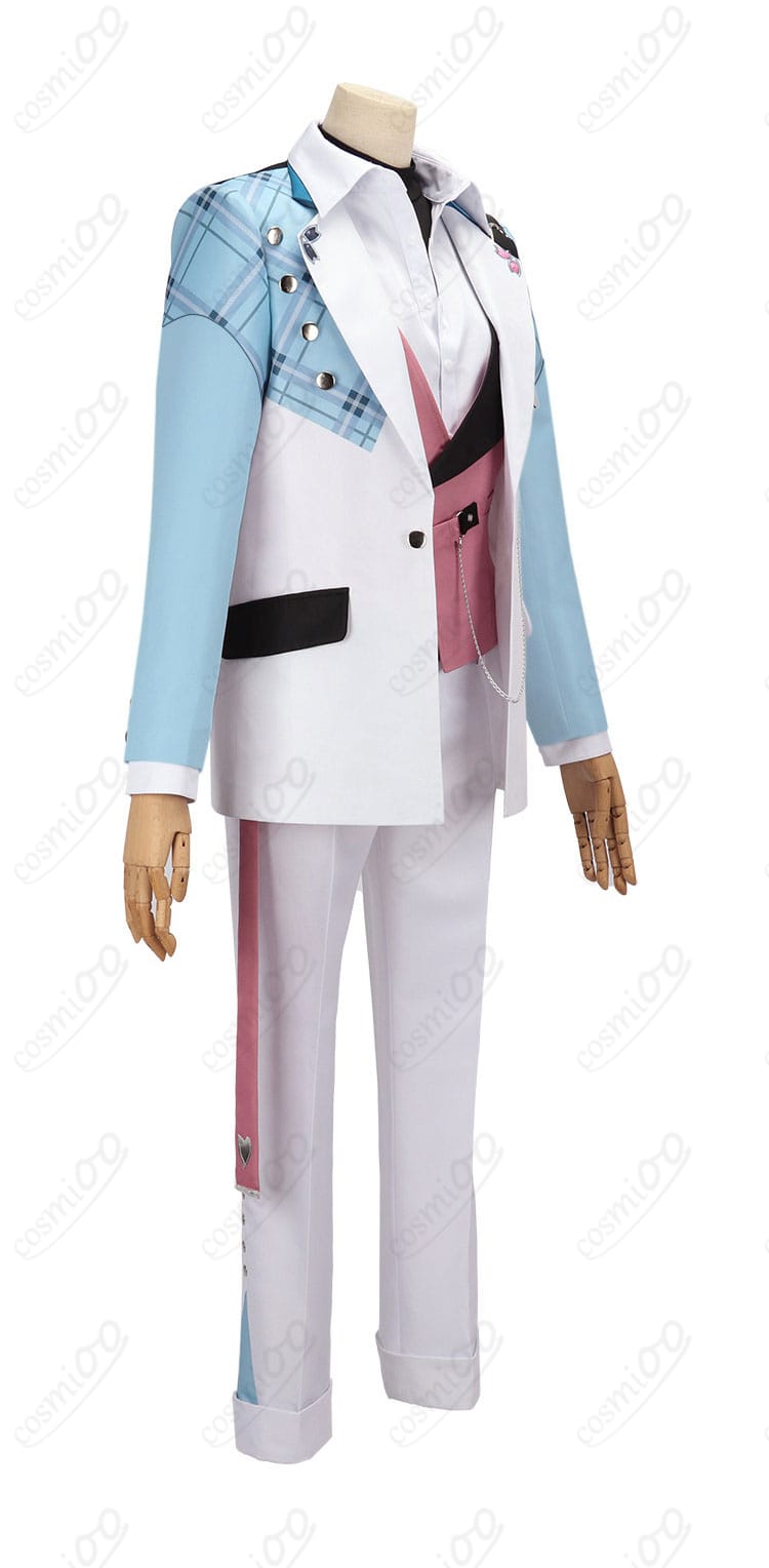 にじさんじ 皇れお デフォルト衣装 侧面。コートのラインとベストのフィット感、ズボンの落ち感を示す角度