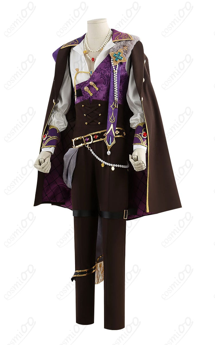 ロイヤルフラッシュ衣装の左側面シルエットと袖口ディテール