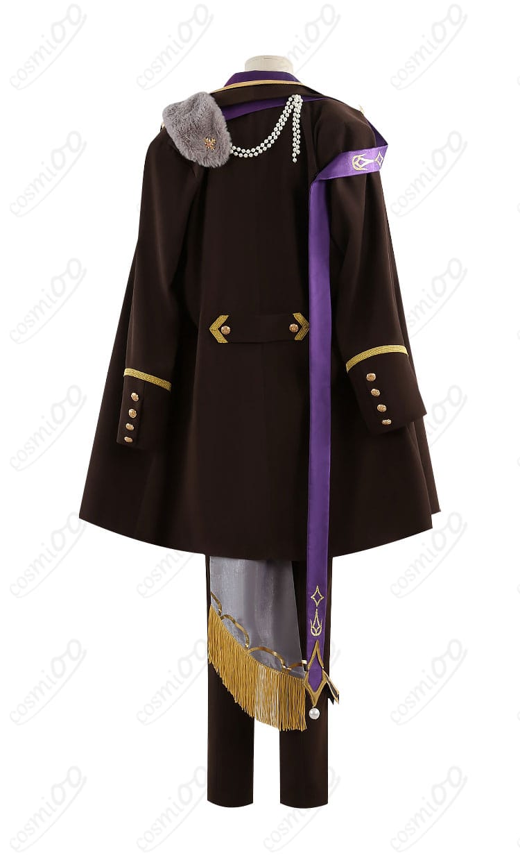 ロイヤルフラッシュ衣装の背面カット（裾ラインと背面装飾）