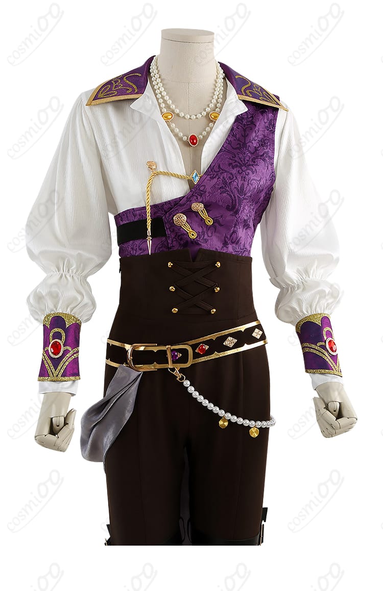 コート前立て・縁取り・タッセルなど全体装飾のクローズアップ