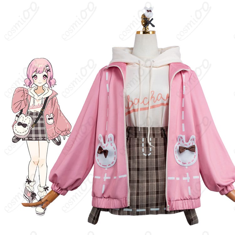 鳳えむ・草薙寧々おさんぽうさちゃんコーデを着用した全身イメージ写真