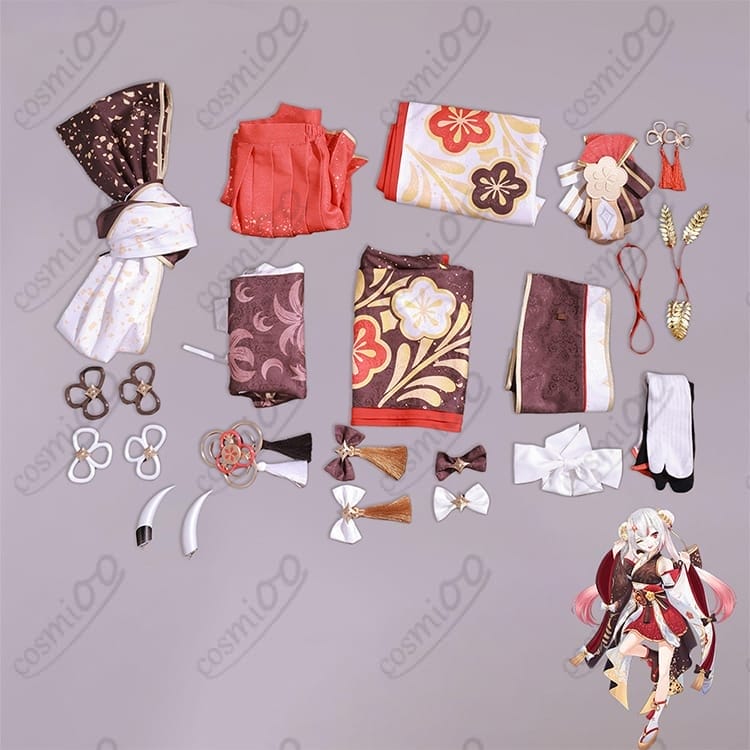 ホロライブ 百鬼あやめ 7周年記念 天女繚華 花吹雪 衣装｜高発色で華やか、撮影・イベントで映える一着 - 7枚目の画像