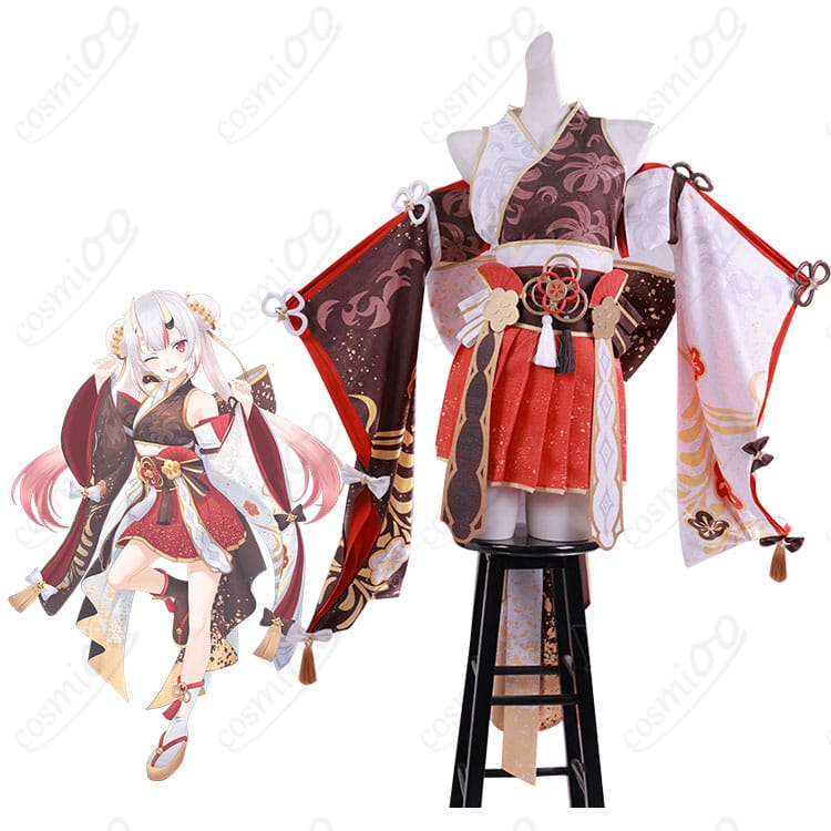 百鬼あやめ 7周年記念・天女繚華 花吹雪の着用全身イメージ