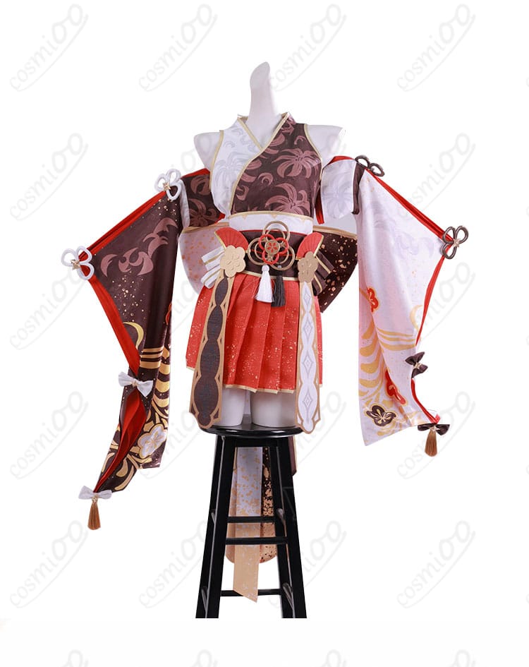 百鬼あやめ 天女繚華 花吹雪コスの正面全体カット