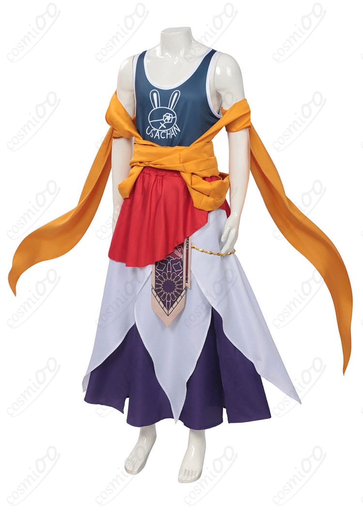 終末のワルキューレ 釈迦 コスプレ衣装の側面シルエット