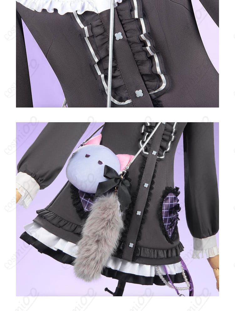 スカート全体のディテール。フレア感と裾の仕立てを強調。