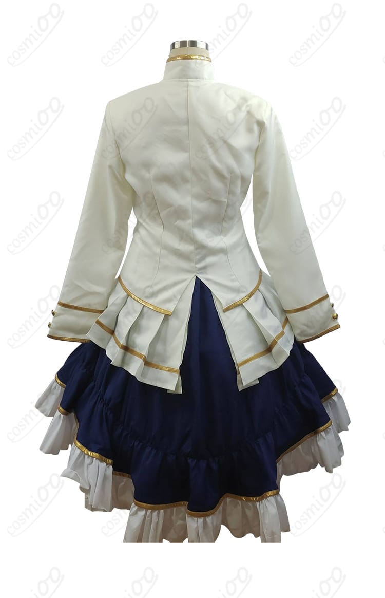 キングヘイロー 勝負服コスプレ 背面の縫製ラインとアクセントの近接写真