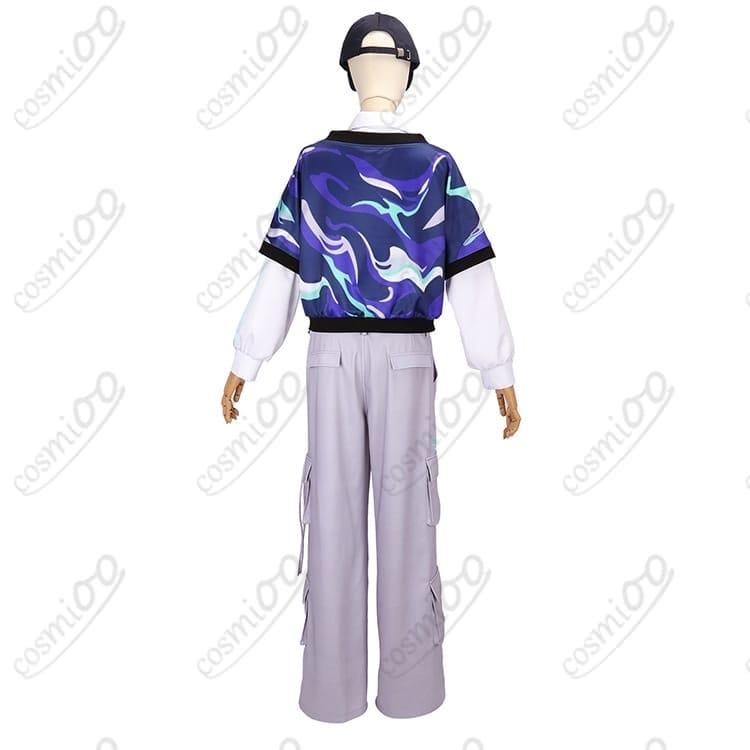 にじさんじ 花籠つばさ デフォルト衣装コスプレ 高再現で映えるクール&サイバーな一式 - 2枚目の画像