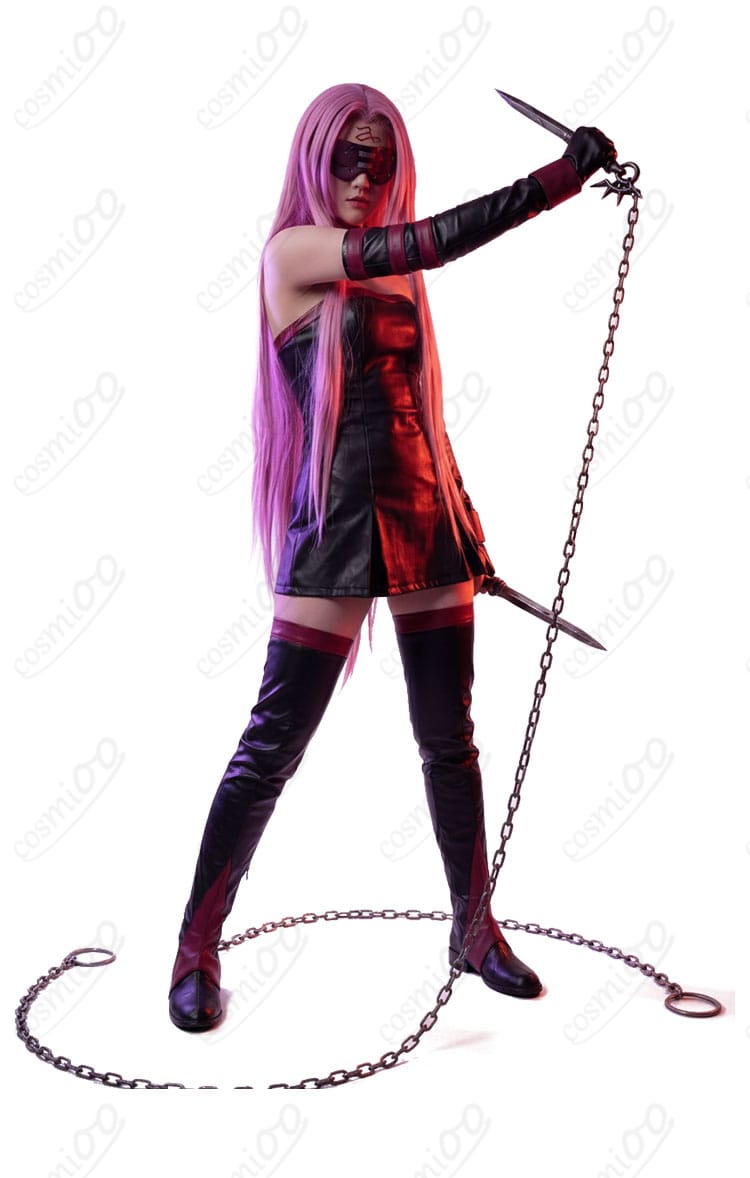 メドゥーサ（ライダー）第一再臨コスプレ衣装の側面シルエット