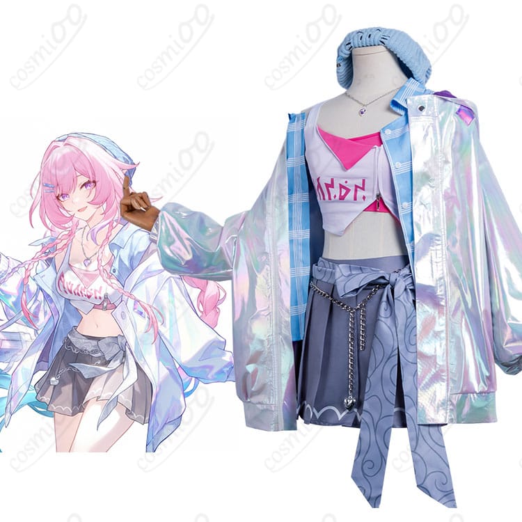 キュレネ NYLON JAPANコラボ衣装を着用したモデル全身イメージ