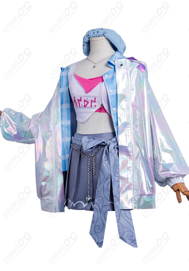 キュレネ衣装のコート・トップス・スカートの正面ディスプレイ