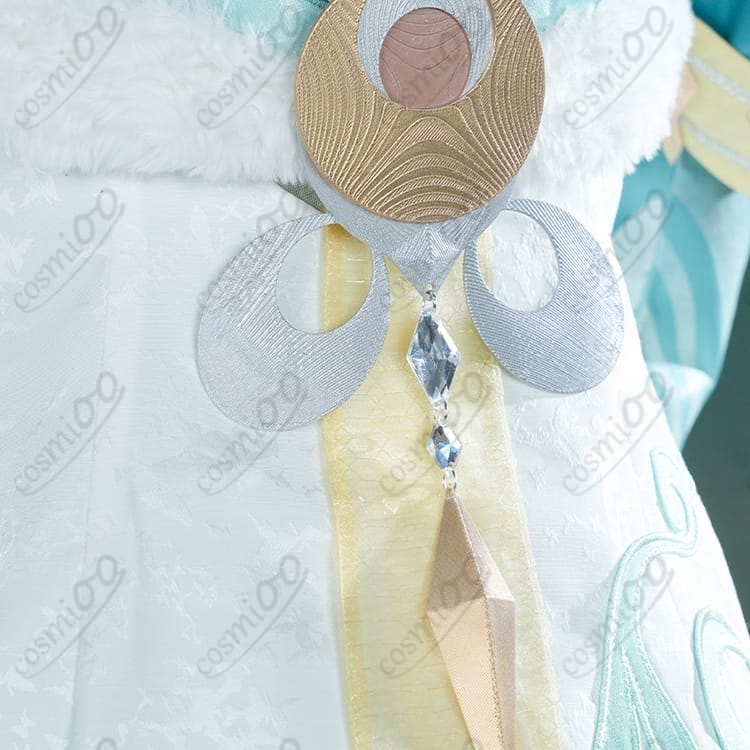 原神 コスプレ衣装 上品でクールなコートドレス｜神の目・装飾完備で撮影映えと着心地を両立 - 3枚目の画像