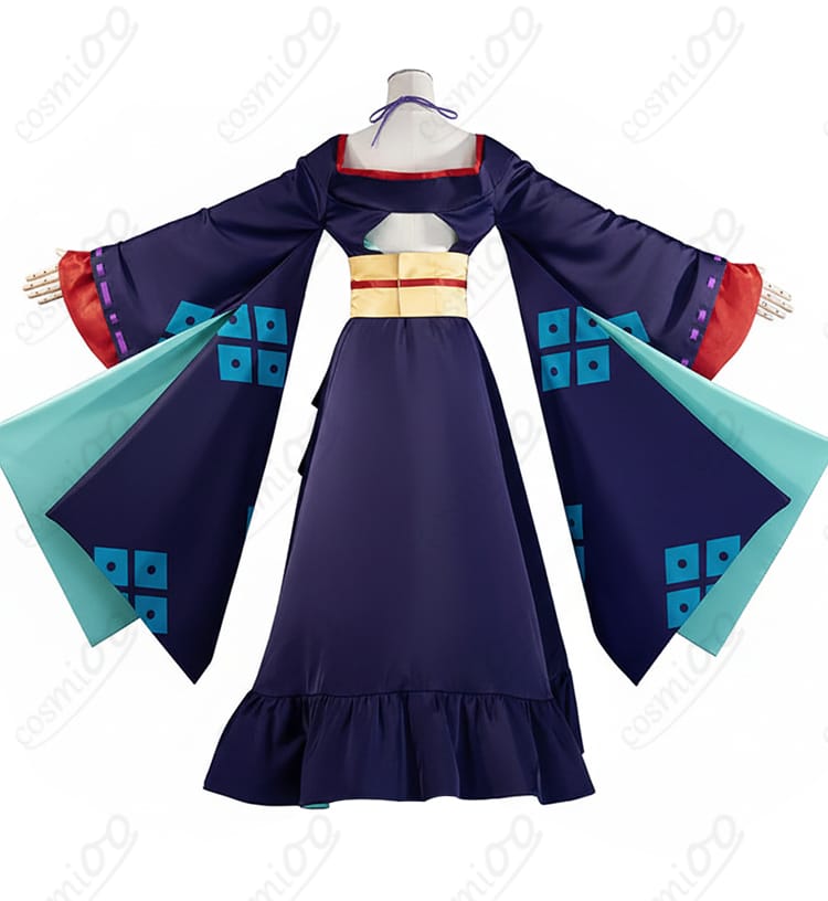 背面装飾ディテールのアップ（背中の飾り・リボン・レイヤー）