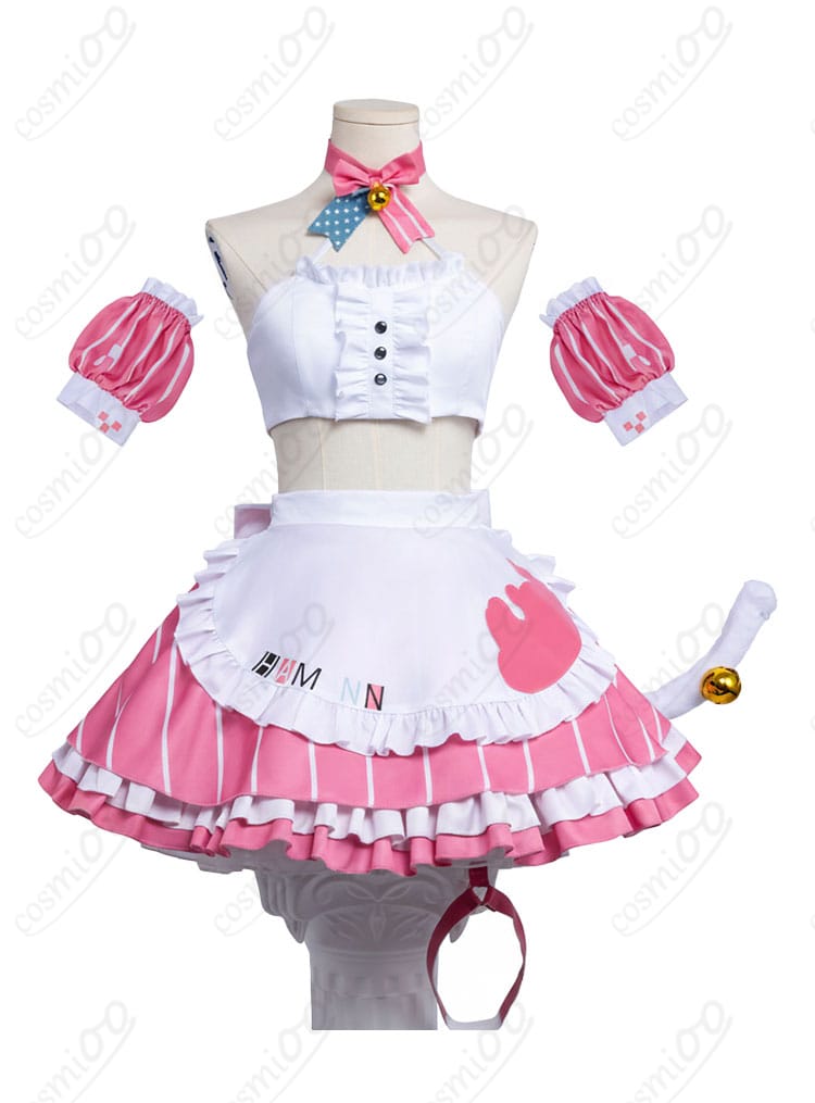 ハムマン 美味しい魔法メイド衣装のトップスとスカートの正面全体