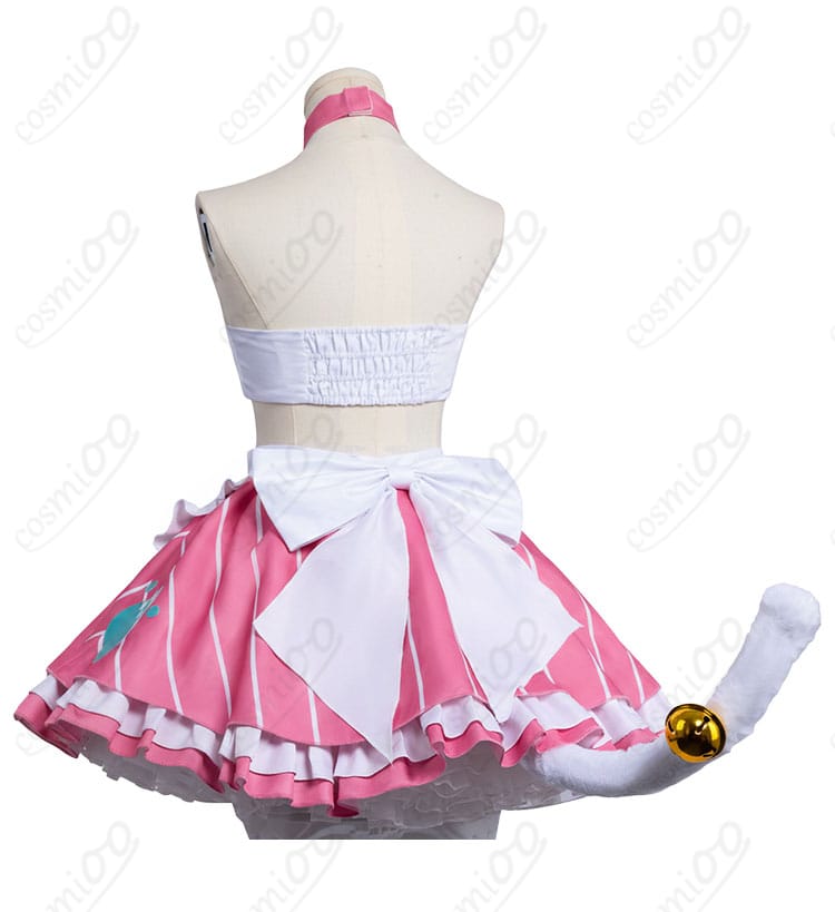 ハムマン 美味しい魔法メイド衣装 背面の大きな蝶結びとバックスタイル