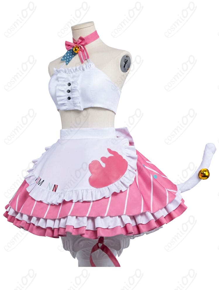 ハムマン 美味しい魔法メイド衣装の側面シルエットとフリルのライン