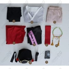 鬼滅の刃 童磨 幼少期コスプレ衣装｜和風クールな高再現、通気性良好でイベントも快適 - 5枚目の画像（サムネイル）