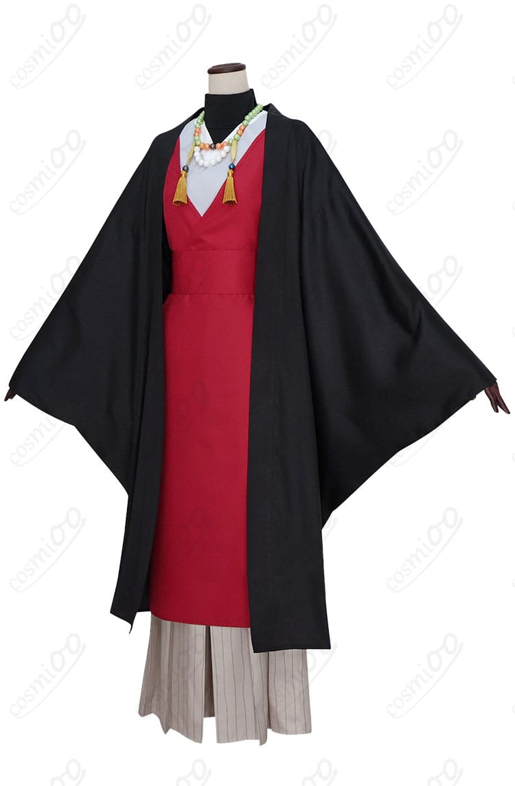 童磨 幼少期衣装の側面シルエット。袴の落ち感と帯のフィット感、袖のラインを確認できる画像。