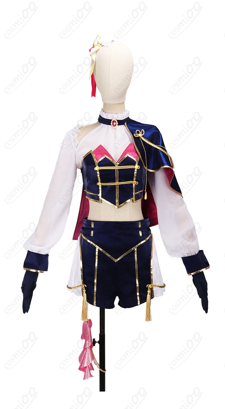 倉持めると Idios共通衣装の正面全体画像（マント・ビスチェ含む）