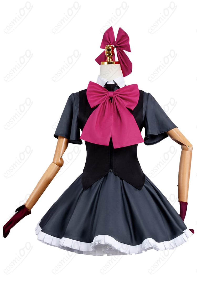 星野ルビー コスプレ衣装の正面全体。シャツとベストの発色、きれいなスカートシルエットがわかる配置。