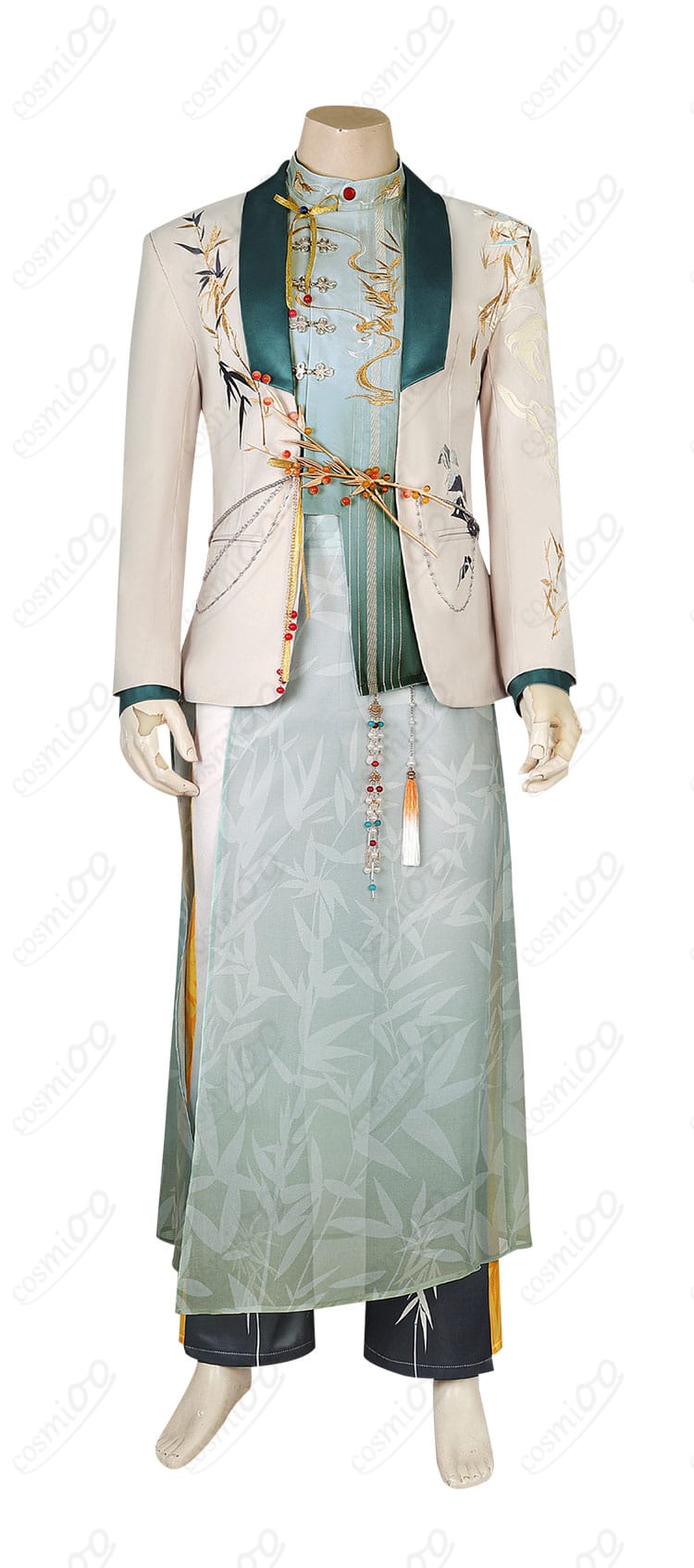 恋と深空 空渡る笛の音 共通コスプレ衣装の正面スタイル。コートのシルエットとカラー配置が確認できる画像