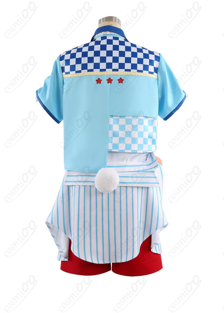 クマクマレスQ衣装 背面の尻尾とベルトのディテール