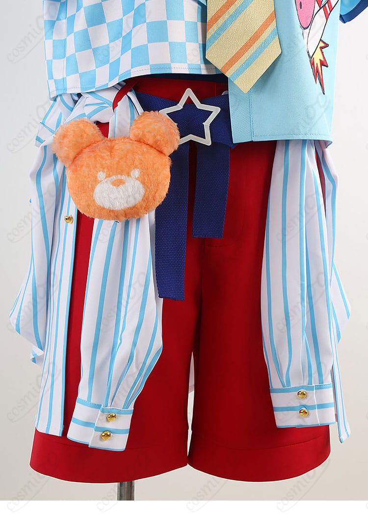 クマクマレスQ衣装 腰周りのベルト・ポーチ風装飾ディテール