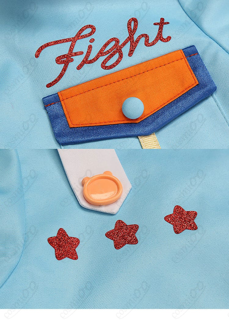 クマクマレスQ衣装 ジャケットポケット周辺の装飾と縫製