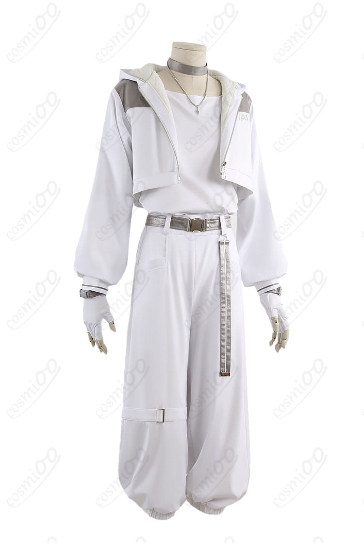 東雲彰人 アクセラレイト衣装の右側面。袖ラインとベルト位置、パンツのテーパードが確認できるサイドビュー。