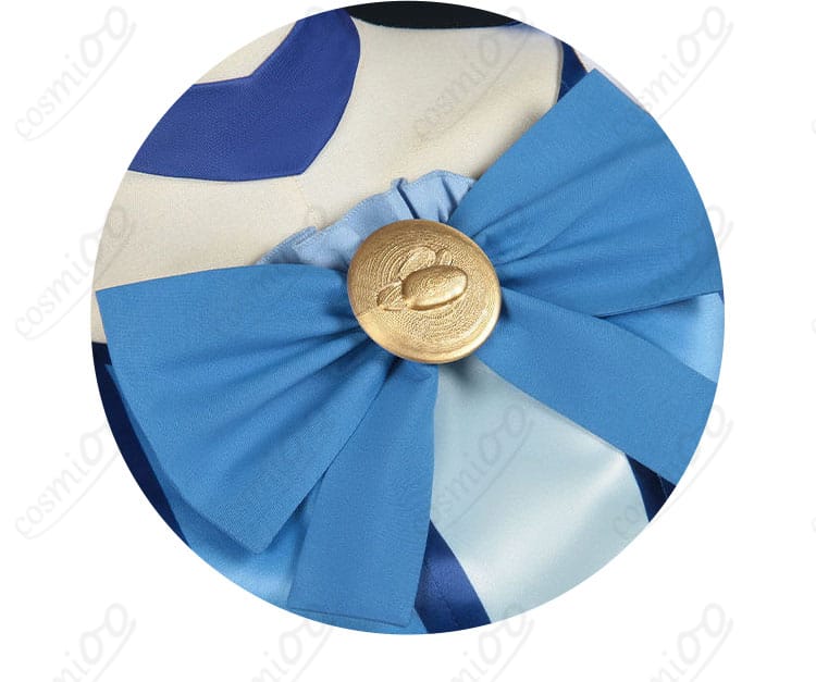 蝶リボン装飾の接写。立体的な結び目と発色、中心パーツの固定方法を示す。