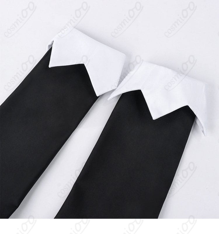 袖口装飾のアップ｜カフスの縫製と配色ライン