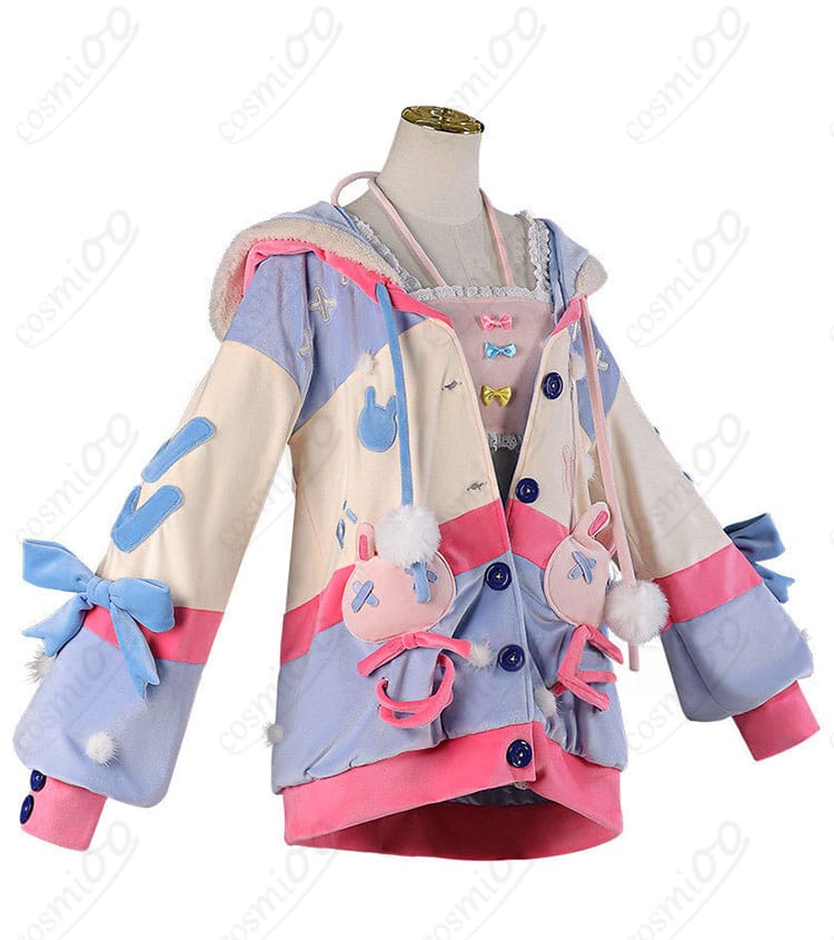 ピップキン・ピッパ衣装のコート側面。袖ラインとシルエットの確認用