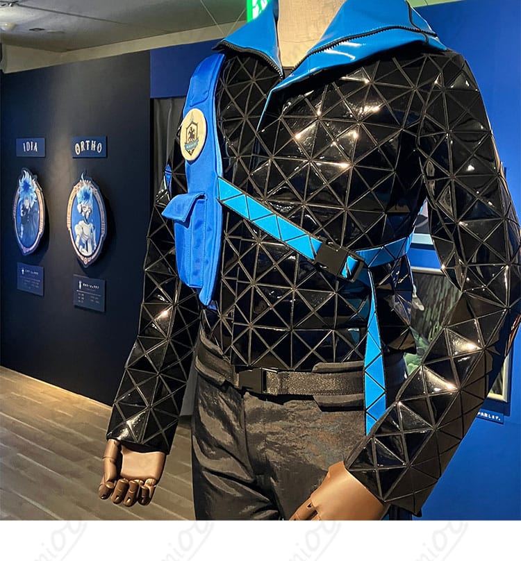 イグニハイド寮服コスプレの襟元装飾ディテールが分かる近接写真