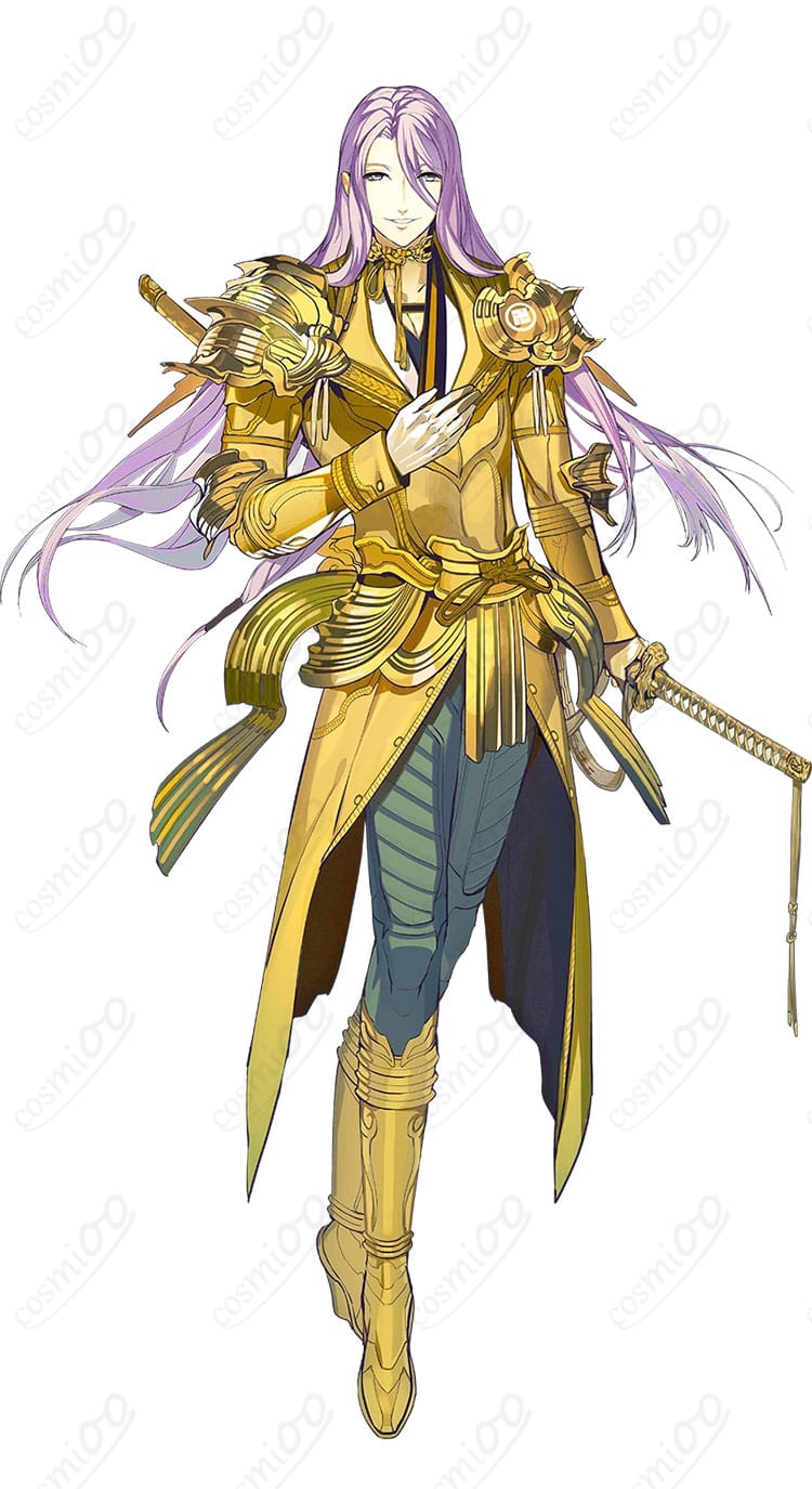 モデル着用の蜂須賀虎徹 通常衣装コスプレ 正面全身カット（刀剣乱舞-ONLINE-）