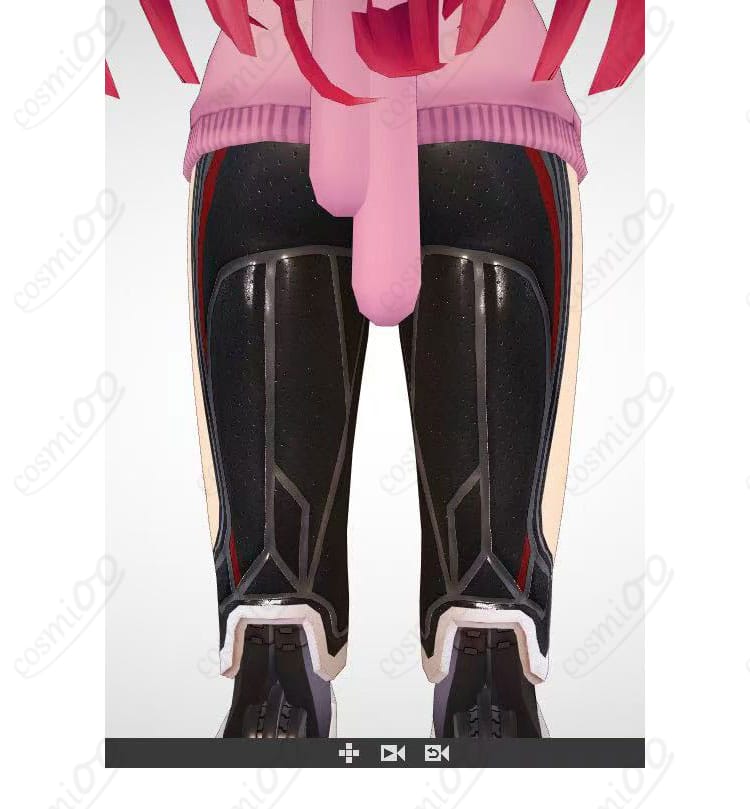 ロボ子さんV3 脚部アクセサリー背面の留め具と装飾ディテール