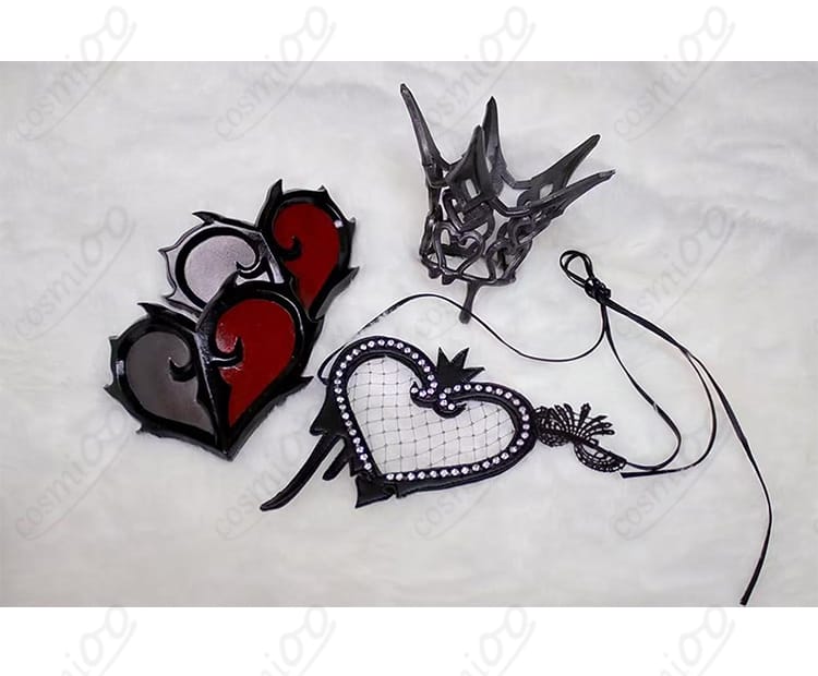 リドルOB衣装の装飾パーツと生地質感が分かるディテール接写（固定仕様と高発色の質感）