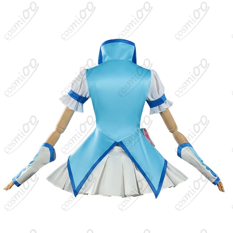 Yes!プリキュア5 水無月かれん/キュアアクア 衣装セット 高再現で上品、初心者も安心の着用感 - 3枚目の画像