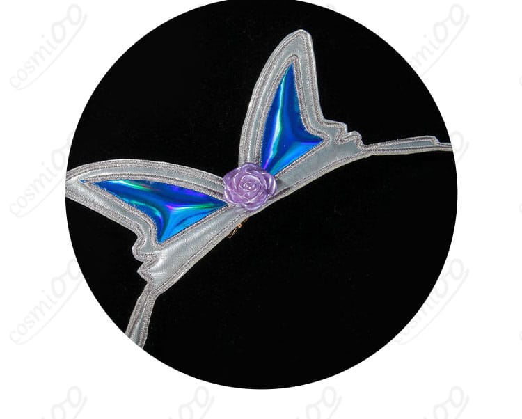 髪飾り（ヘッドアクセ）の形状と質感のクローズアップ